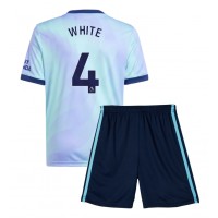 Arsenal Ben White #4 Tredjedraktsett Barn 2024-25 Kortermet (+ Korte bukser)